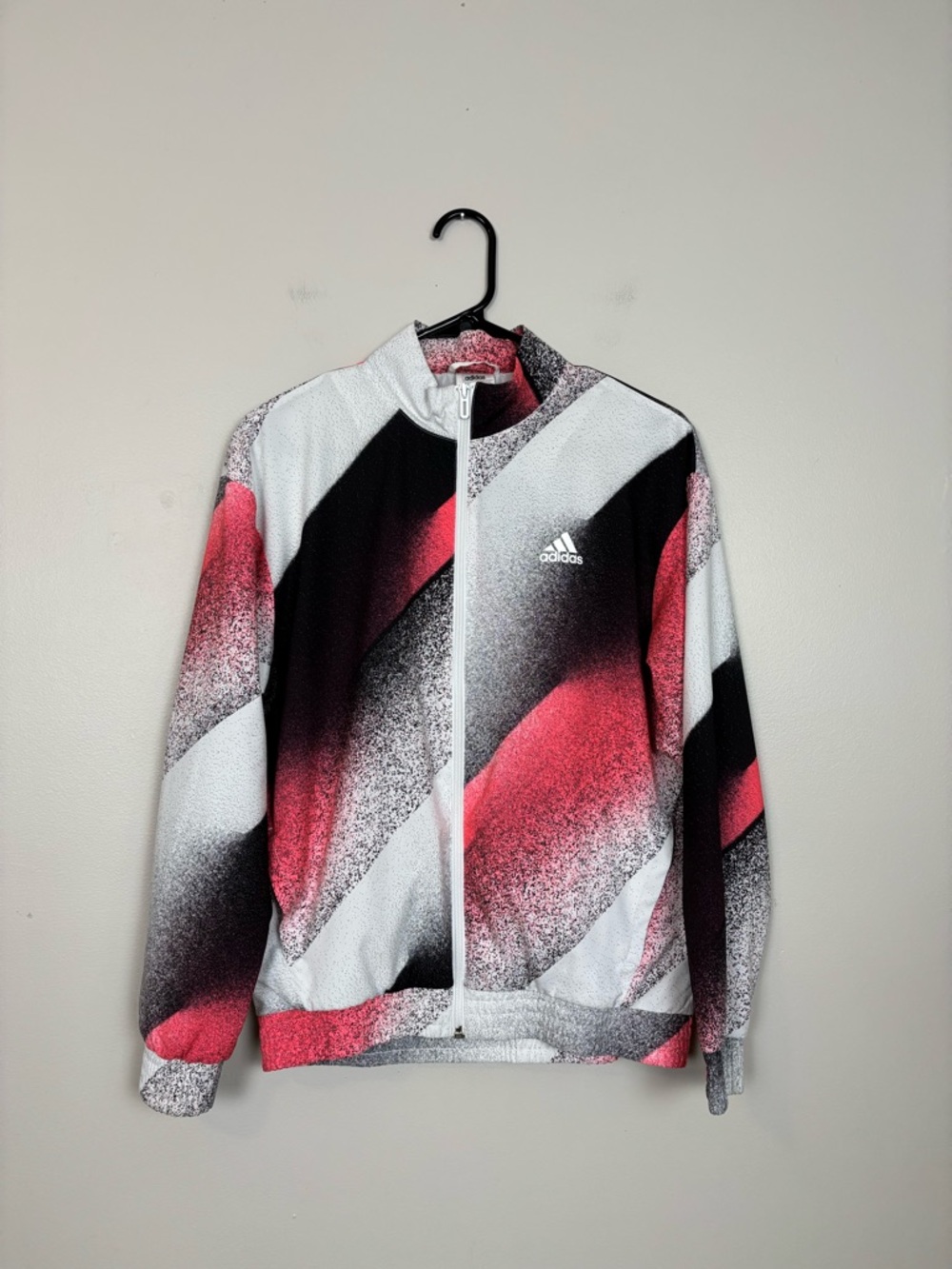 Adidas Jacket Womens XS Unleash Woven Track‎ Top Oversized Front Zip Multicolor